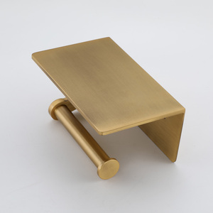 Porte-<span class=keywords><strong>papier</strong></span> <span class=keywords><strong>toilette</strong></span> moderne auto-adhésif en bronze <span class=keywords><strong>avec</strong></span> étagère, porte-rouleau de <span class=keywords><strong>papier</strong></span> <span class=keywords><strong>toilette</strong></span> <span class=keywords><strong>avec</strong></span> étagère - Product Image 4