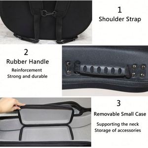 Étui rigide personnalisé en EVA pour guitare acoustique, basse, guitare classique et ukulélé – Sac de rangement durable et portable pour instruments de musique - Product Image 6