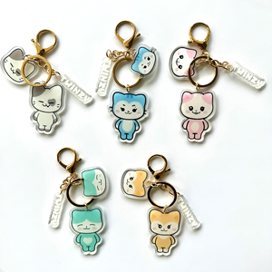 พวงกุญแจการ์ตูน KPOP <span class=keywords><strong>ITZY</strong></span> Twinzy ยีจี เลีย รยจิน ชาเรียง ยูนา จี้อะคริลิคน่ารัก KKengEE LiLi RyuJJi - Product Image 2