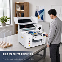 Printer UV 3360 Universal Baru untuk Label Kristal, Casing Ponsel, Panel Kayu, Akrilik, Jendela, Konektivitas USB, Kaca