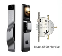 Serrure Intelligente Haute Sécurité pour Israël |   Interphone vidéo WiFi Tuya avec reconnaissance faciale (prise en charge des barbes), sécurité par veine palmaire