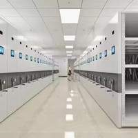 Armoire à classeurs électrique intelligente à manivelle, style minimaliste en acier, fournie directement par le fabricant, durable et compacte