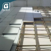 Harga Panel Lantai Terangkat HPL (Calcium Sulphate) Gcabling 600mm X 600mm Sistem Ubin dengan Lapisan Vinyl Anti-Statik untuk Ruang Server