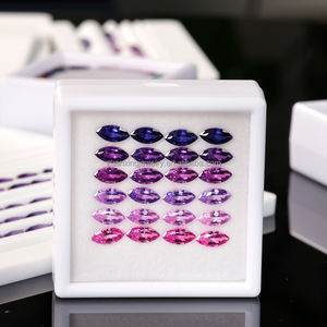 <span class=keywords><strong>Marquis</strong></span> coupe laboratoire ensemble saphir arc-en-ciel Bracelet collier bague avec petites pierres précieuses en vrac assorties spéciales - Product Image 4