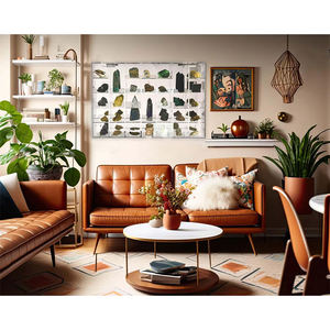 <span class=keywords><strong>Vitrine</strong></span> acrylique réglable transparente murale ou bureau 35 pièces organisateur d'armoire de rangement pour la collection de roches - Product Image 5