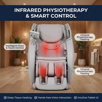 Fauteuil de massage intelligent IRest AI Smart SL Track, massage complet du corps, 3D Shiatsu, fauteuil inclinable à gravité zéro, contrôleur tablette, soins à domicile, soulagement des douleurs dorsales