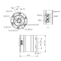 Módulo de Articulación Planetaria de Cadera y Tobillo para Robot Humanoide, 88 mm de Diámetro, Actuador Rotatorio