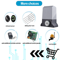 Moteurs de portail coulissant automatique de haute qualité 370w 800kg Wifi Kit d'ouverture de portail coulissant en aluminium avec accessoires