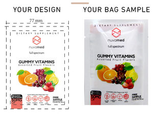 Digital Design Logo Printed Custom Mylar Plastic 3.5g 7g 14g 28g Stand-up Baggies Zip Lock Food Mylar Pouch <strong>Bag</strong> - Product Image 3