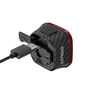 Luce Posteriore LED OEM CY180 per Bicicletta con Controllo Remoto, Ricaricabile USB-C, Impermeabile, con Grafiche Multiple - Product Image 5