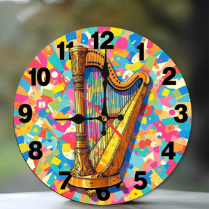 Orologio <span class=keywords><strong>da</strong></span> <span class=keywords><strong>Parete</strong></span> Artistico a Forma di Chitarra, Silenzioso, in Legno, Decorativo, per Soggiorno e Camera <span class=keywords><strong>da</strong></span> Letto - Product Image 4