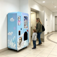 Distributeur automatique de crème glacée robotisé, système de paiement par écran tactile, grande capacité pour les cinémas