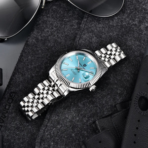 Reloj Mecánico para Hombre Pagani Design de 42 mm con Visualización de Fecha Automática y Correa de Acero Inoxidable - Product Image 4