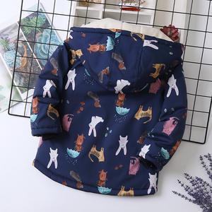 Nouvelle <span class=keywords><strong>veste</strong></span> matelassée en coton pour filles, automne et hiver, manteau matelassé pour enfants avec capuche, <span class=keywords><strong>veste</strong></span> d'hiver épaisse et doublée de polaire pour enfants - Product Image 5