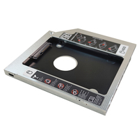 Adaptor Caddy HDD SSD untuk Laptop dengan Antarmuka 3.0, Dudukan Hard Disk 9.5mm, Braket Pemasangan Hard Drive untuk CD DVD ROM, Tersedia