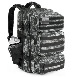 Sac à dos de randonnée robuste 50L, résistant à l'eau, grand sac à dos de jour, sac à dos tactique pour hommes - Product Image 2
