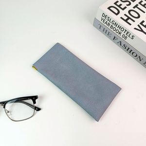 Personalized Custom Name Engraved Classic Soft PU Leather Portable Dustproof Lightweight Durable Sunglasses Eyeglass <b>Storage</b> <b>Bag</b> - Product Image 2