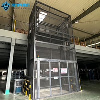 Ascenseur de fret hydraulique industriel CE à rail de guidage, personnalisable, robuste, 1-30 tonnes, AC 220V/380V, pour entrepôt