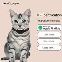 Localizador GPS Plapie para Apple, Navegador 4G IP67 Resistente al Agua, Mini Collar Antipérdida para Mascotas, Funda de Silicona, Compatible con IOS