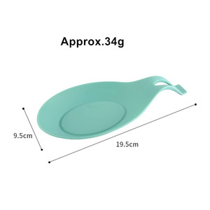 Poggiacucchiaio in Silicone per fornelli utensile da cucina flessibile poggiatesta spatola per cucchiaio resistente al calore lavabile in lavastoviglie - Product Image 6