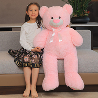 Boneka Beruang Teddy Hati Merah 43 Inci dari Bahan PP Cotton, Super Lembut dan Menggemaskan untuk Anak-anak, Hadiah Baby Shower, Hari Valentine