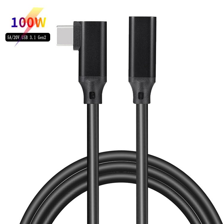 10 Гбит/с скорость передачи PD 100 Вт 5A Удлинительный кабель для быстрой зарядки usb 3,1 gen2 Тип c штекер-Тип c гнездо Удлинительный кабель