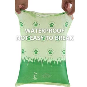 Sacs à déjections pour animaux de compagnie très vendus, 100% biodégradables, compostables, épais et résistants, anti-fuites, pour chiens - Product Image 3