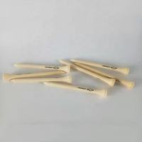Prix d'usine Logo imprimé personnalisé Accessoires de golf Tees de golf en bambou naturel durable