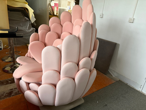 Disen Luxury Velvet High-end Custom Creative Leisure Chair Villa Bulbo Flower Chairs - Product Image 3