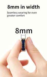 Cincin Pintar Baru dengan Layar, Pelacak Kebugaran Detak Jantung, Tahan Air, Manajemen Kesehatan 24 Jam, Cincin Pintar untuk Android IOS - Product Image 3