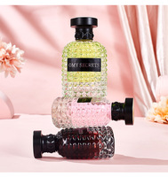 Parfum pour femme longue durée, vaporisateur de parfum à la rose en flacon de verre 50 ml, taille standard, senteur florale boisée, secret essentiel
