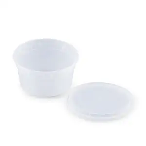 12 Oz Heavy Duty 100% BPA-free Polypropylene Deli Cup Food Storage Container Disposable Plastic Cups With Airtight Lids