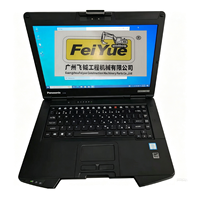 Ordinateur portable robuste Toughbook CF-54 I5-6300 8 Go de RAM avec Windows 10 et logiciels d'installation pour outils de diagnostic, idéal pour camions et pièces d'excavatrices