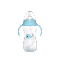 Biberon en silicone souple PP avec poignée, anti-fuite, léger, pour l'allaitement des nourrissons