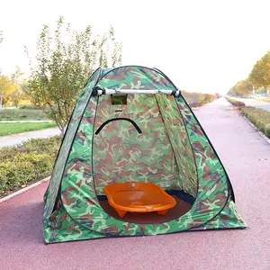 Camping Automatische Dikke Zilver Gecoate Polyester Vierseizoenen Draagbare Pop-Up Privacytent