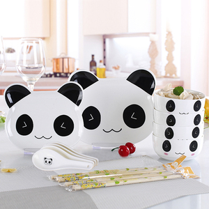 14pcs niños vajilla <span class=keywords><strong>de</strong></span> cerámica <span class=keywords><strong>de</strong></span> la placa <span class=keywords><strong>de</strong></span> la cena conjunto <span class=keywords><strong>de</strong></span> dibujos animados diseño <span class=keywords><strong>de</strong></span> la forma - Product Image 5
