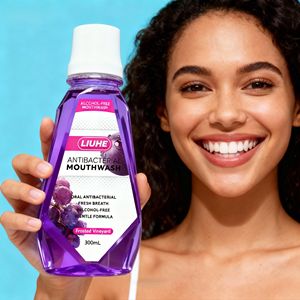 LIUHE Bain <span class=keywords><strong>de</strong></span> Bouche Antiseptique <span class=keywords><strong>de</strong></span> Haute Qualité Personnalisé Blanchiment des Dents Menthol Taille Régulière Sans Alcool Frais Doux Plus Sain - Product Image 1