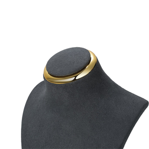 ขาตั้งโชว์เครื่องประดับไม้ ไมโครไฟเบอร์ สีทอง สำหรับร้านขายเครื่องประดับ ขาตั้งโชว์สร้อยคอไม้ - Product Image 6