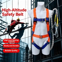Harnais de sécurité complet à 5 points en sangle de polyester épaissie de qualité supérieure, ceinture de protection contre les chutes pour travaux de construction et de toiture