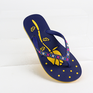 Mode bas prix pied imprime marque de dames chaussures confortables femmes été pantoufles tongs pantoufle - Product Image 2