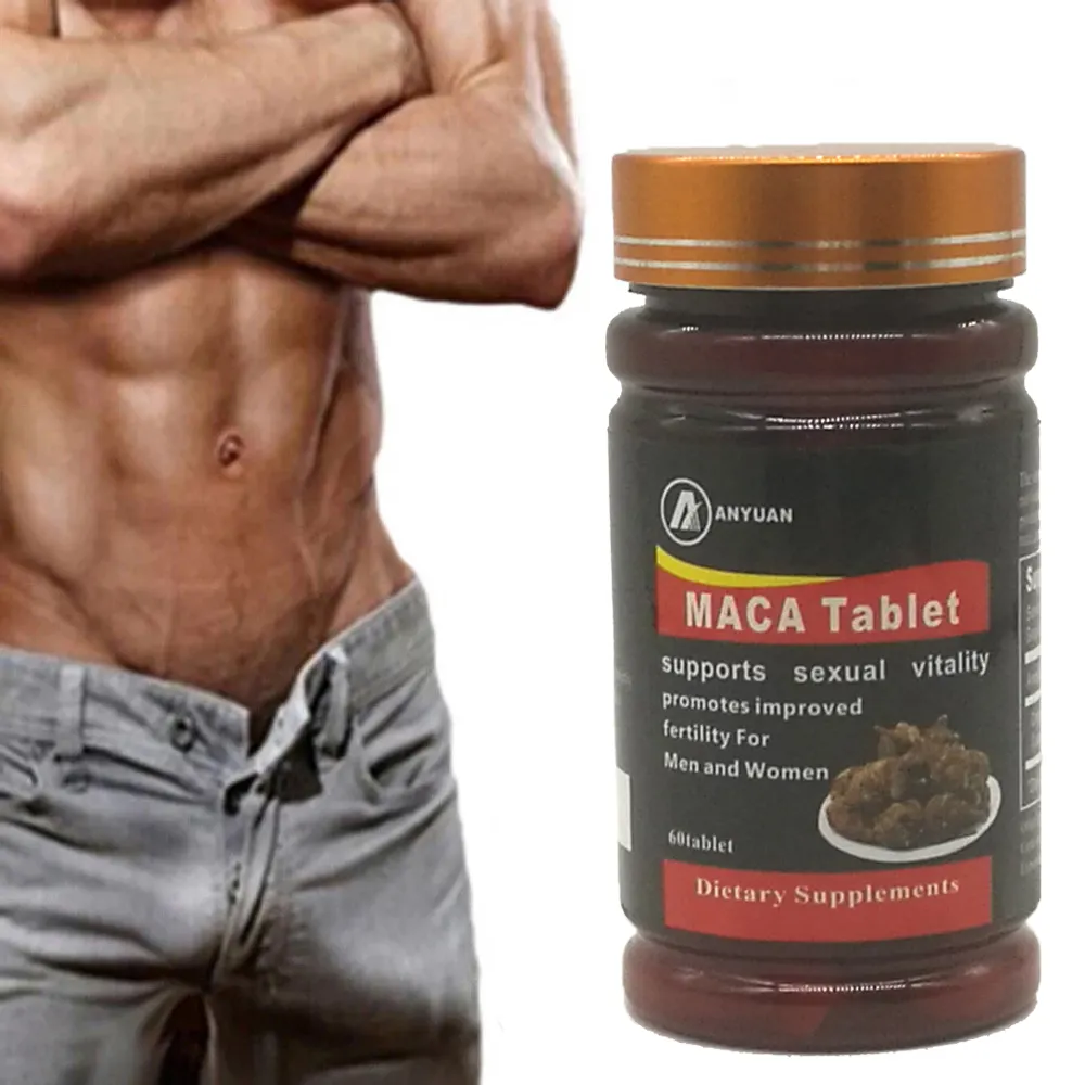 Etiqueta privada Hombres Suplemento Boost Men Power Energy Natural Booster Strong Maca Pills