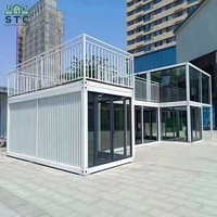 Maison préfabriquée de luxe maison conteneur de café portable économique prête à l'emploi