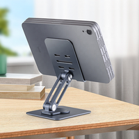 Support de tablette réglable en hauteur, portable, rotation à 360°, support de tablette PC