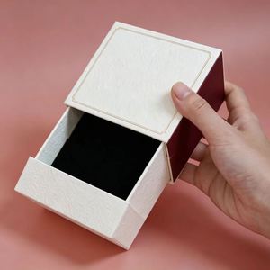 FX Premium Custom Sliding Drawer <b>Box</b> Made of Recyclable Paperboard with Magnetic Closure for Jewelry Gift Packaging - Product Image 1