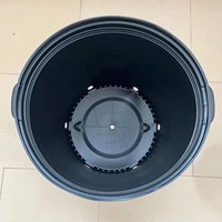 Promotion à bas prix Durable 1 à 25 gallons en plastique noir classique jardinière de jardin plante fleur semis Pots de pépinière