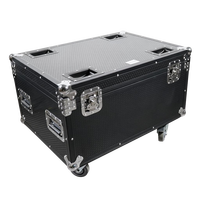 AICPOSE - Estuche de Transporte con Ruedas 4 en 1 para 44 Luces de Escenario, Compartimentos Fijos Independientes, Resistente a Impactos y Colisiones