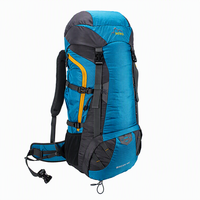 Sac à dos de randonnée extensible 50L+5, sac à dos de trekking en nylon Ripstop avec coque arrière ventilée en EVA, ceinture de hanche rembourrée
