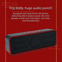 Speaker Mini Portabel 5.0 Nirkabel dengan Lampu LED, AUX, USB, Kartu TF untuk Luar Ruangan dan Dalam Ruangan