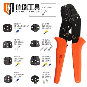 คีมย้ำสายไฟ Derui Tools รุ่น SN-48B ขนาด 0.5-1.5 มม. 26-16AWG สำหรับขั้วต่อสายไฟอุตสาหกรรม แบบเข้าด้านหน้า ผลิตจากเหล็กกล้าคาร์บอนสูง - Product Image 5