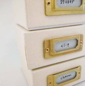 Etiqueta de índice de etiqueta de latón Japón mismo estilo Accesorios de Planificador de cuaderno de viajero - Product Image 5